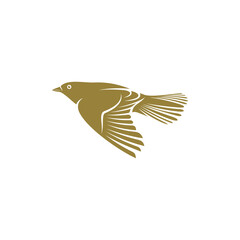 Lark bird design vector illustration, Creative Lark bird logo design concepts template, icon symbol