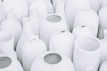 White ceramic vase