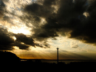 Clouds at sunset.