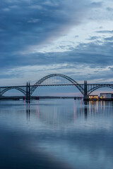 Fototapeta na wymiar Oregon, Newport, Yaquina Bay Bridge