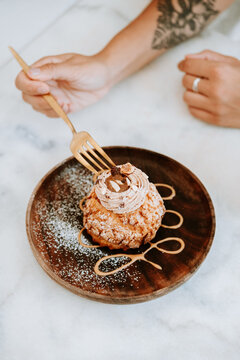 hazelnut cream puffs