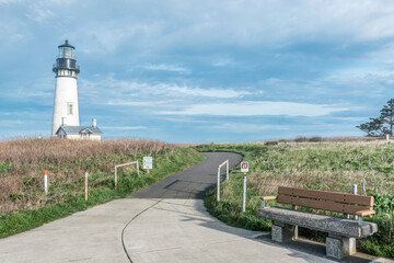 Fototapeta na wymiar Oregon, Newport, Yaquina Head Lighthouse