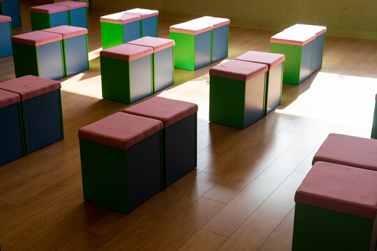 stools in kindergarten