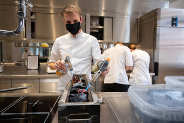 Cook Using Blowtorch