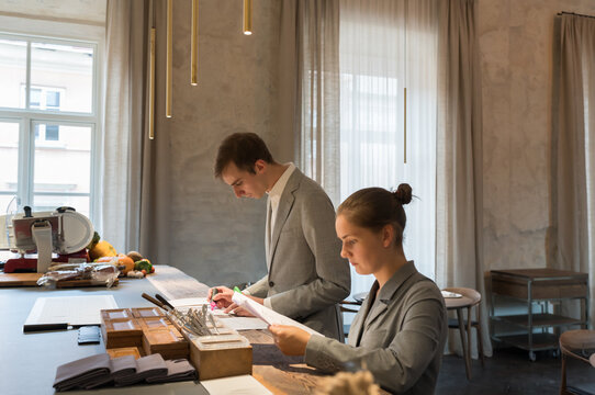 Waiters In Restaurant