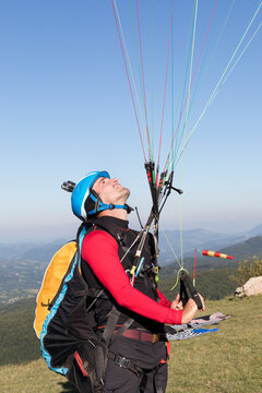 Portrait of a paraglaider