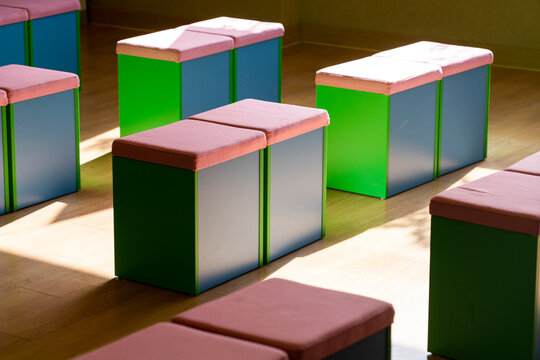 stools in kindergarten