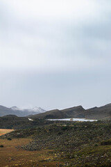 landscape with clouds and mountains