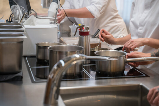 Close-Up Of Food Preparation