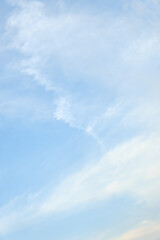Fototapeta na wymiar soft spring clouds with blue sky