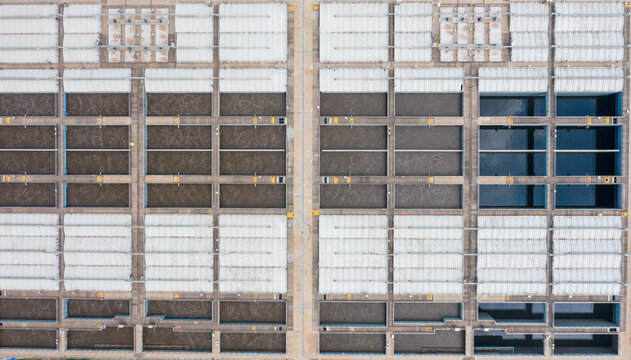 Water Purification Plant from Above