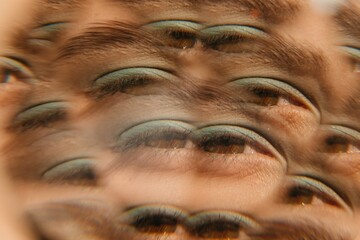 Kaleidoscopic eye photo