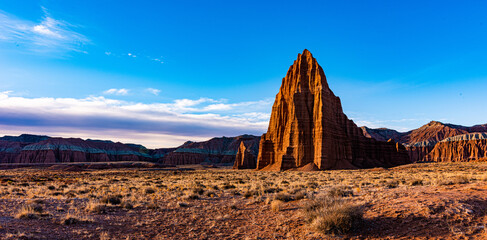 Temple of the Sun and Temple of the Moon, Capital Reef National Park © Robert McCullough 