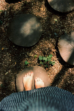Walking barefoot