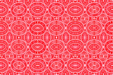 Colorful African fabric - Seamless and textured pattern, illustration 