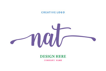 NAT lettering logo is simple, easy to understand and authoritative