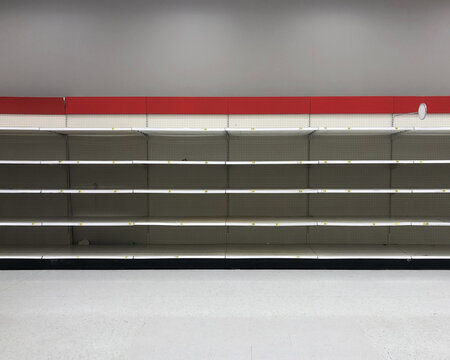 Empty Store Shelf