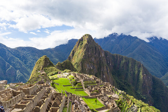 View of the ancient Machu Picchu