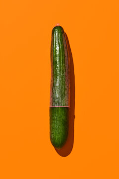 condom on a cucumber