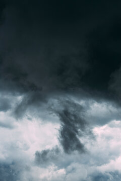 Stormy clouds in the sky just before the rain