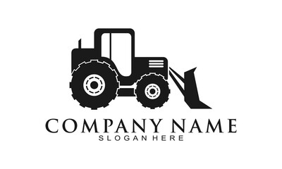 Tractor simple vector logo