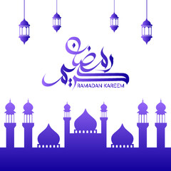 Ramadan Kareem Greeting islamic vector illustration