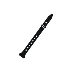 Flute icon design. vector illustration