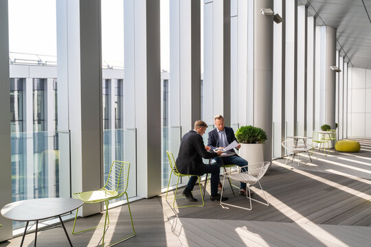 Meeting Of Two Business Partners