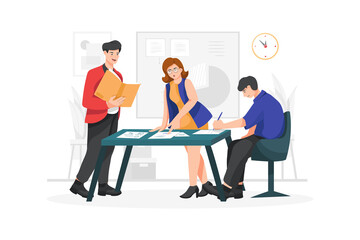 Project manager Vector Illustration concept