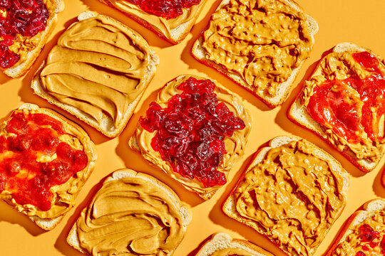 Peanut Butter and Jelly Sandwich Background