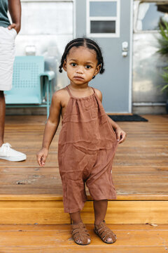Portrait of an adorable little girl