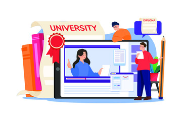 Online learning video training support official college university courses qualifications diploma