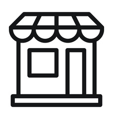 Shop Line Vector Icon
