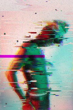 Glitch portrait