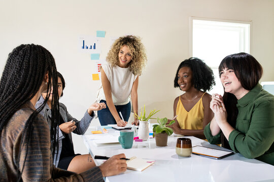 Female Entrepreneurs Have A Business Meeting