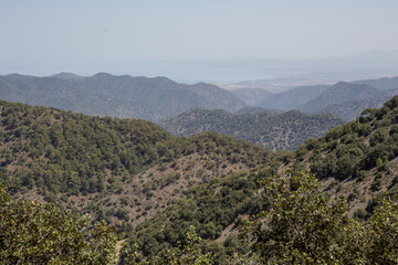 view of the mountains