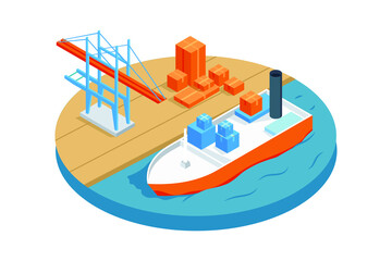 Project Logistics - Logistic Service Illustration concept