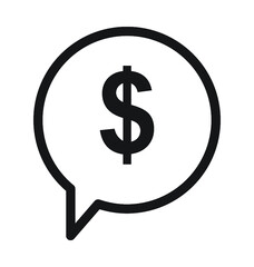 Chat Bubble Line Vector Icon