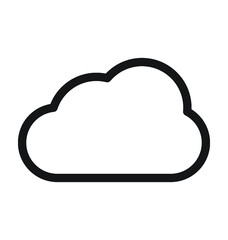 Cloud Line Vector Icon 