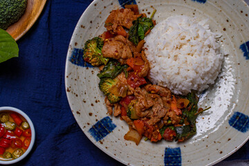 Stir Fried Pork with Roasted Red Chili Paste