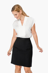 Fototapeta premium Businesswoman wearing a formal work outfit