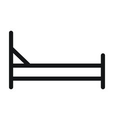 Bed Vector Outline Icon 