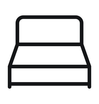 recommend clip art: Bed Vector Outline Icon 