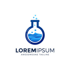 lab logo design vector illustration