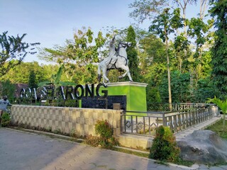 monument of Prince Diponegoro who is riding a horse