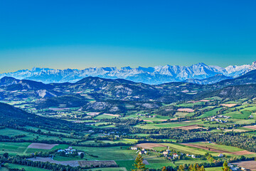 skyline of Seyne les Alpes