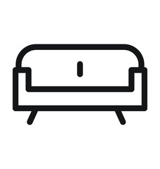 Sofa Vector Outline Icon
