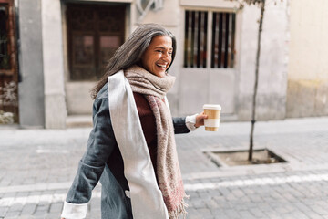 Happy Middle Aged Woman