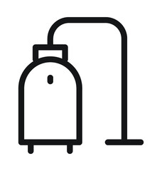 Vacuum Cleaner Vector Outline Icon