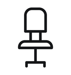 Mesh Chair Vector Outline Icon